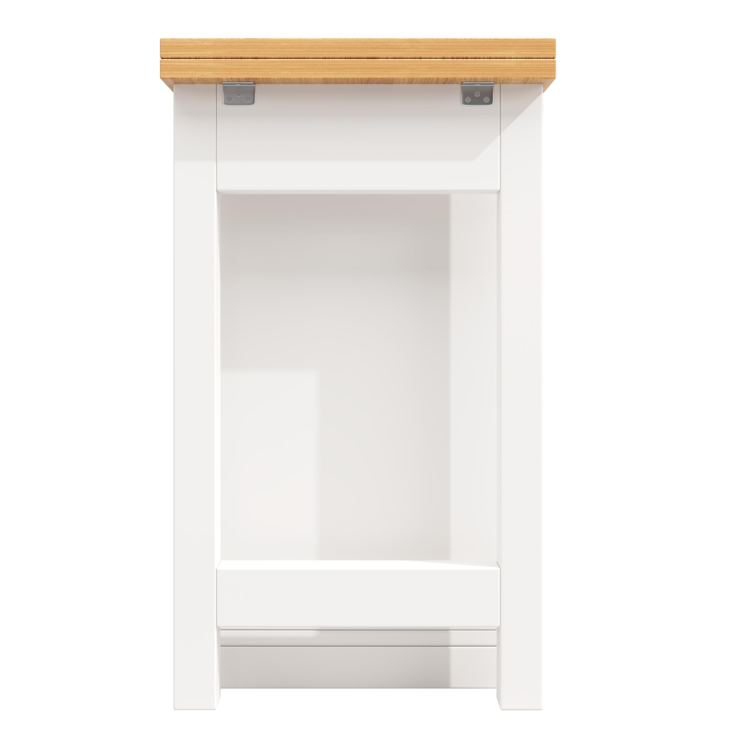 Table de bar rétractable de haute qualité avec fonction pivotante à 360° et espace de rangement, longueur réglable 120-180 cm, salon, salle à manger, table de bar rétractable (naturel + blanc)
