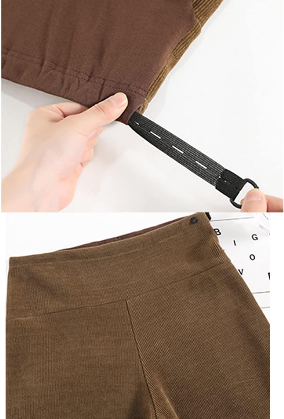 Winter Over Bump Maternity Pants Fleece Joggers Pockets Warm Thermal Sweatpants for Pregnant Women