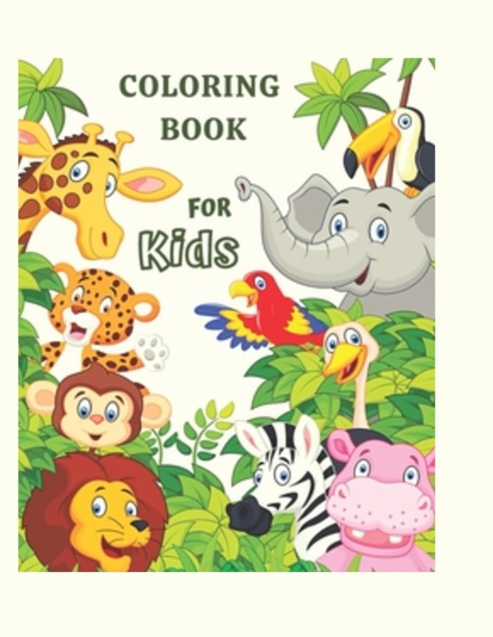 Cute Coloring Book: Big and Easy Coloring Pages for Kids Ages 3–6