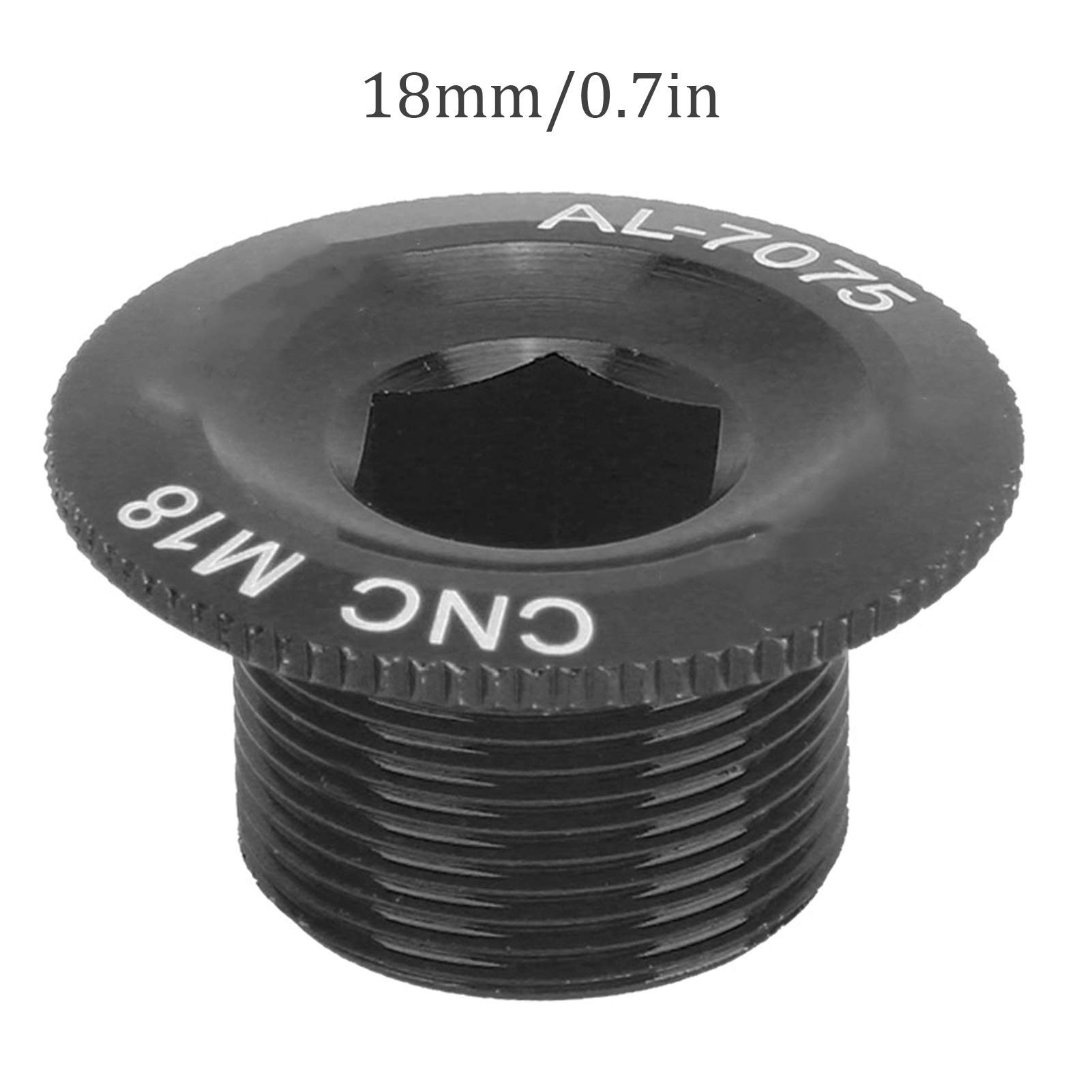 Tappo a vite per pedivella, accessori per bici Bulloni per pedivella per bici per guarnitura Prowheel Hollow integrata(M18 black)