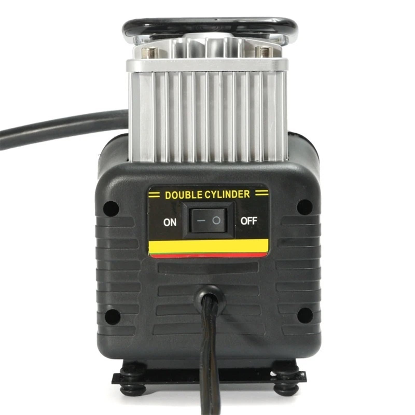 Compressore d'aria 12 V 150 PSI 60 L Pompa di gonfiaggio pneumatici auto Kit portatile 4 ruote motrici a pressione doppio cilindro Set di attrezzi 1 pezzo