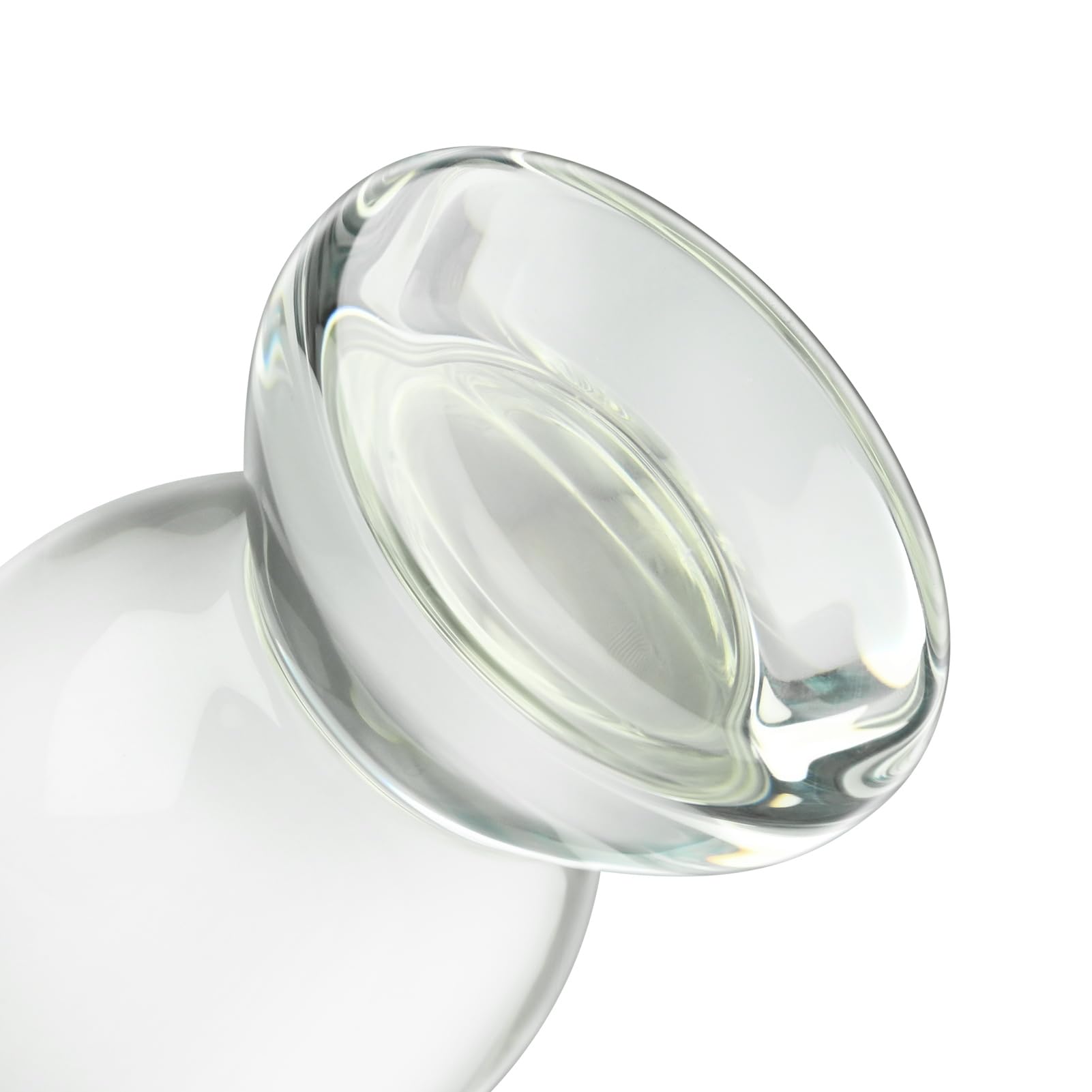 SXOVO Plug Anal en Verre Gode Anal en Cristal Plug Anal Gros et Épais pour Massage la Prostate Dilatation Anale Sextoy Anal Sex Toýs pour Femme Homme Couple (M)