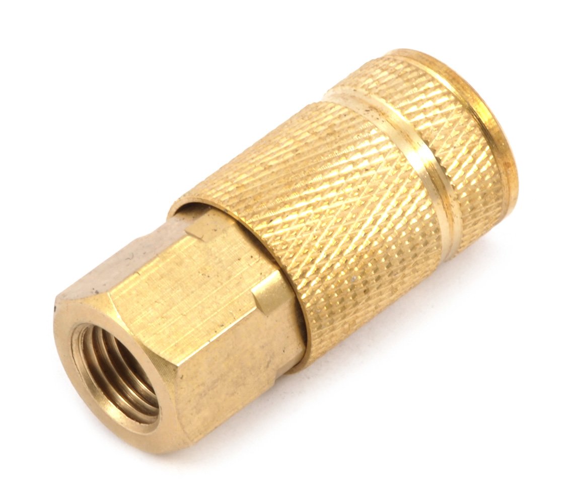 Forney 75318 Air Fitting Coupler, Aro Style, 1/4-Inch-by-1/4-Inch Female NPT by Forney