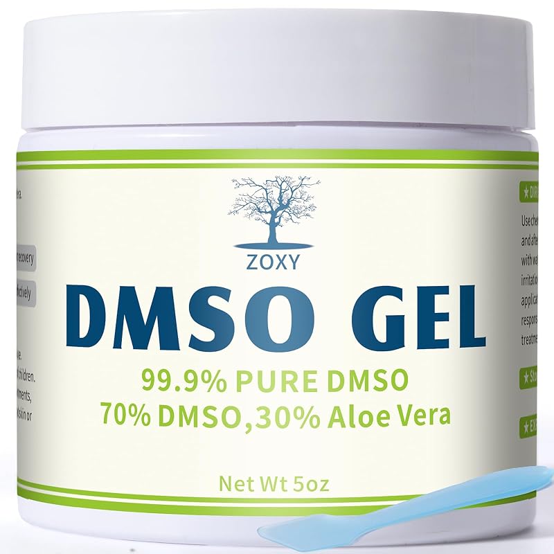 Gel ZOXY com DMSO 99,9% e aloe vera, baixo odor, sem oleosidade, 120 mL