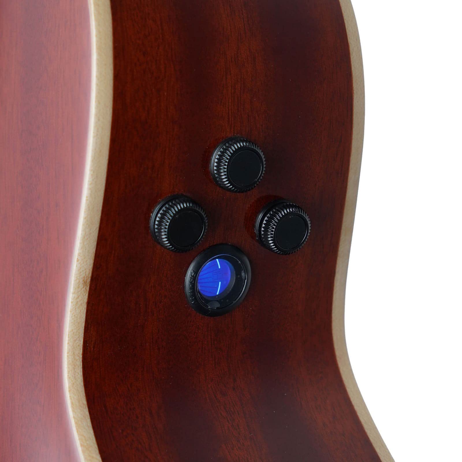 Guitare Folk de Voyage Eagletone HOBO Electro Natural - Guitare électro pour guitariste débutant ou confirmé - Forme Travel pour jouer à la maison, sur scène, en studio, en extérieur - Housse Offerte