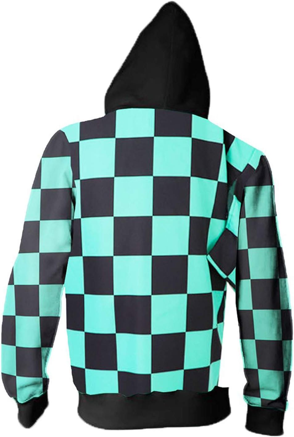 baycon Kamado Tanjirou Hoodies Cosplay Costume Zip up Jacket Sweatshirt Top - Image 2