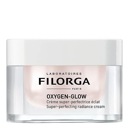 Filorga Oxygen-Glow Super-Perfecting Radiance Crema diaria para la piel, tratamiento hidratante con un impulso hidratante de ácido hialurónico y