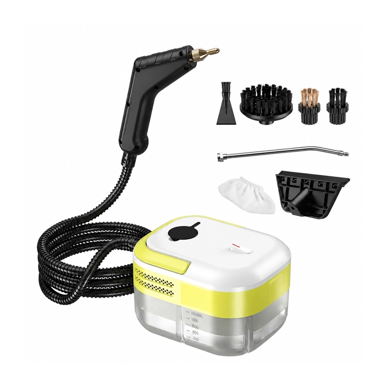 NGTFDCP Handheld Steam Cleaner, Steam Cleaner High PressureTemperature Mop Sterilization Handhled Household Air Conditioner Kitchen Furniture Bathroom Car for Home, Car, Floor(YELLOW)