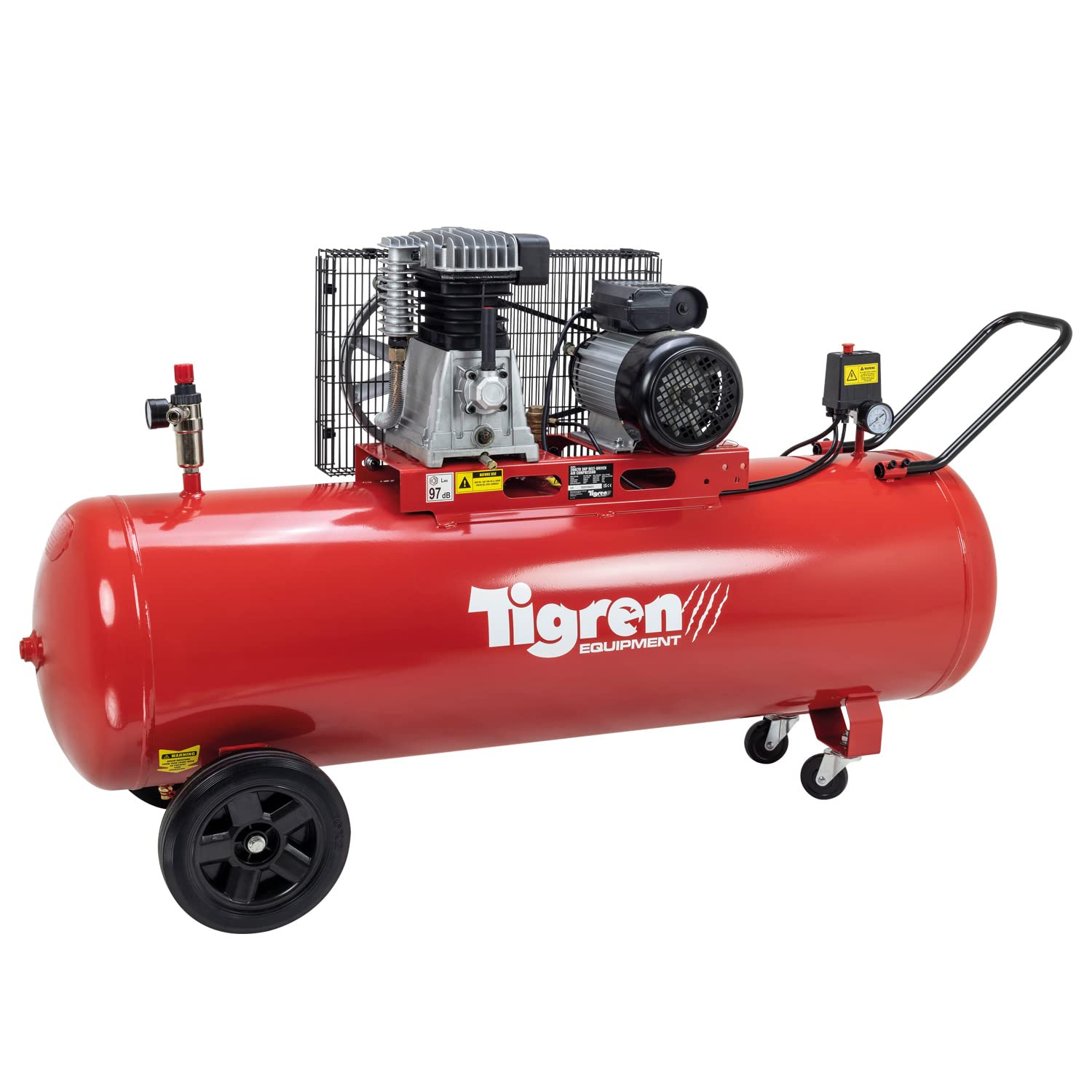Tigren 04394 200Ltr 3Hp Belt-Driven Compressor