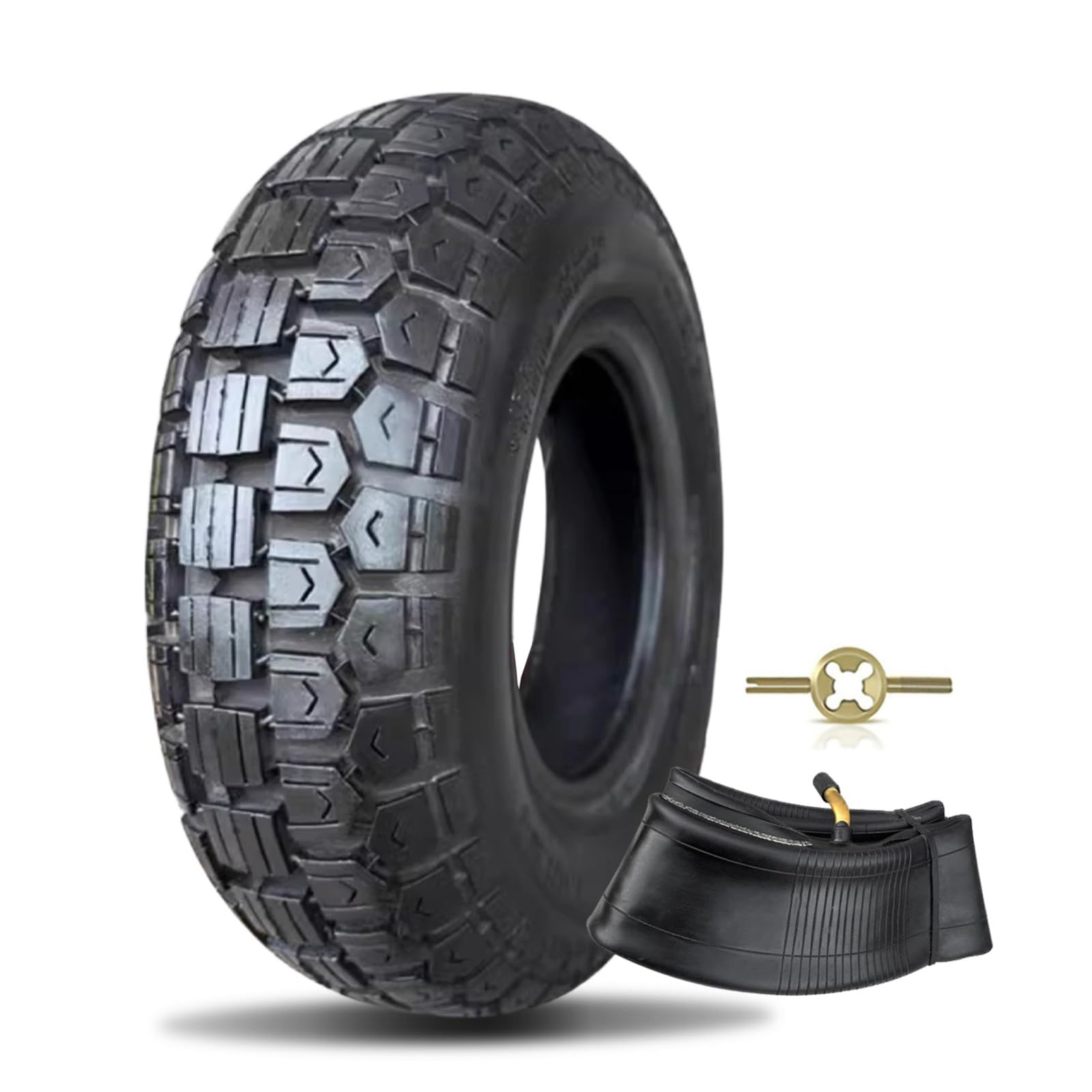 4.10/3.50-6 Sostituisce il pneumatico e la camera d'aria 4.10-6 Adatto a Go Kart, ATV, Quad, 4 ruote, Minimoto, Motocoltivatori, Spazzaneve, Carriole, Trattorini, 50 PSI