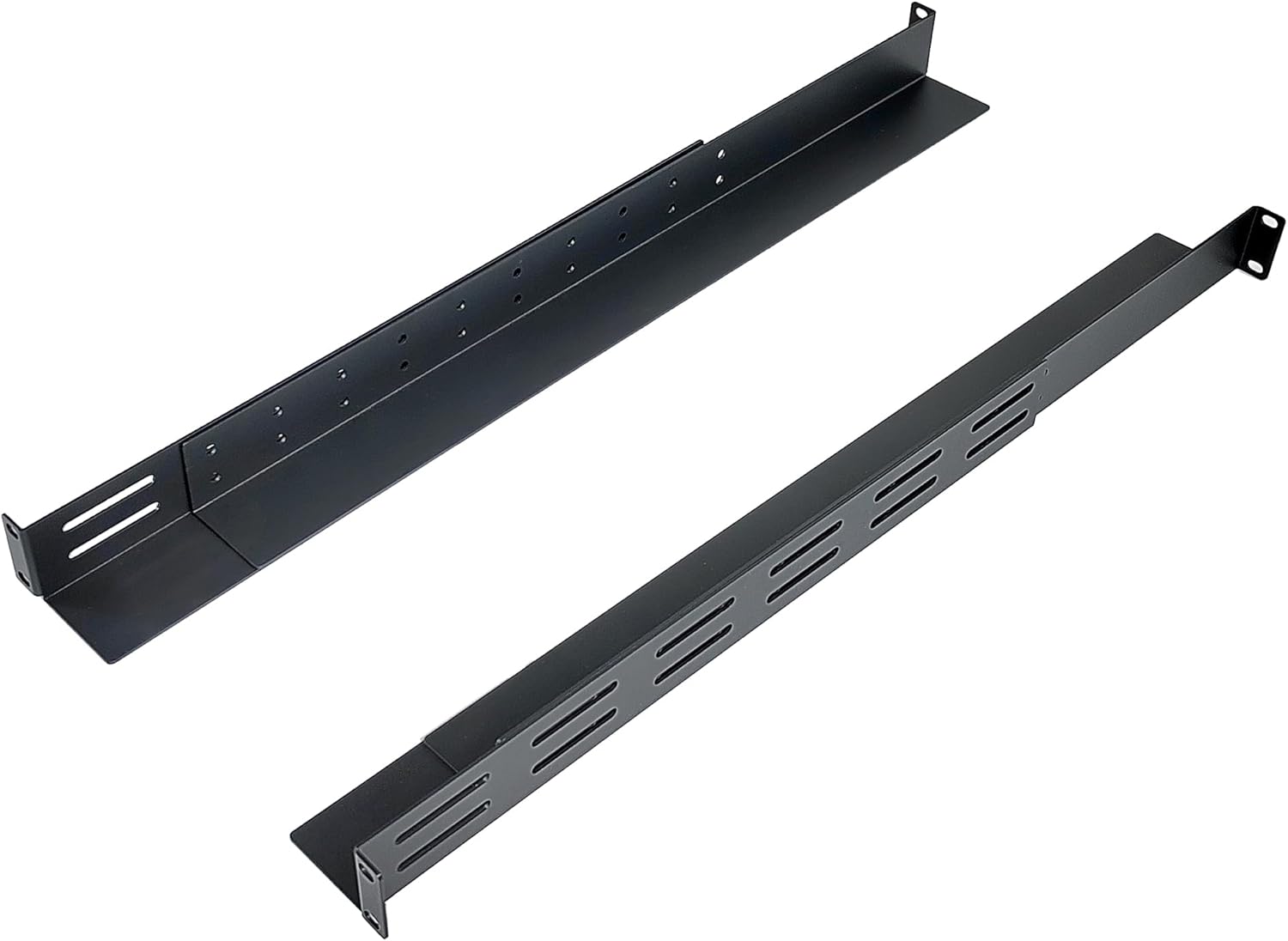 RIVECO 1U Network Rails Adjustable Depth 22"-37" Universal Rack Mount Rails for 19 Inch Equipment/UPS/Servers