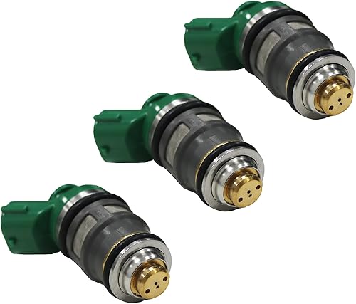 Miniatura 8 de Motor de barco 1571087J00 15710-87J00 Inyector de combustible para Suzuki DF40 DF50 1999-2010 Motor fuera de borda 40HP 50HP, 3 piezas