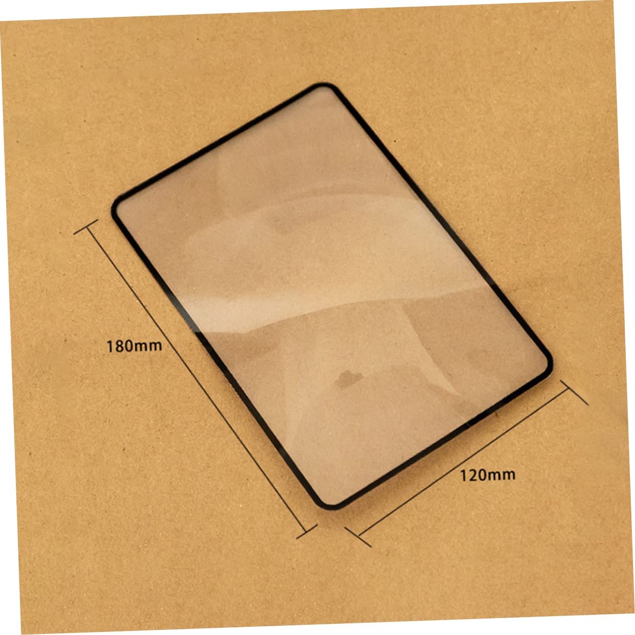 Lente di Ingrandimento da Lettura Segnalibro 12 Pezzi 3x Pvc Nero