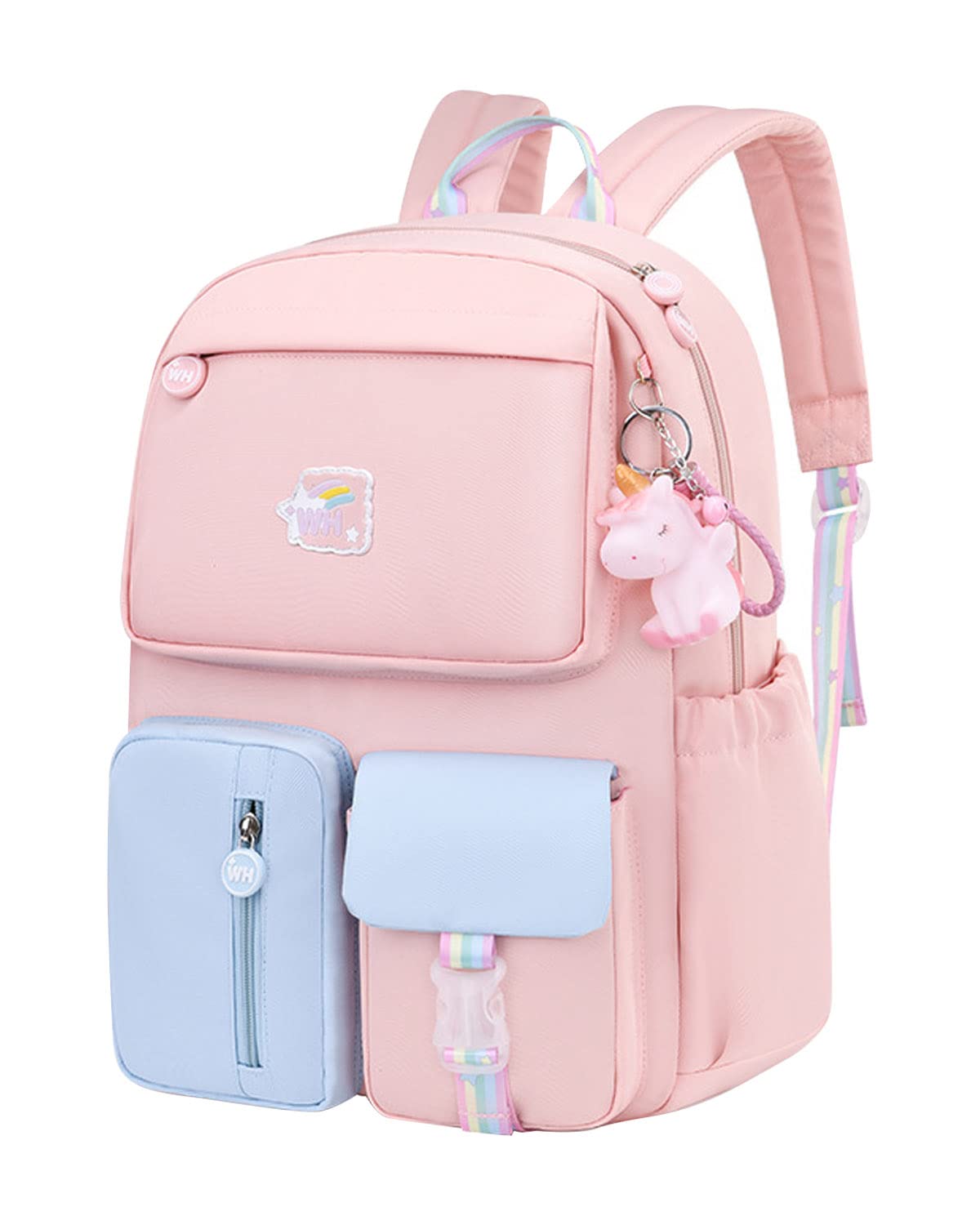 Amythe Mochila Escolar Niña, Mochila Infantil para niños de 6 a 10 años, Mochila Guarderia Niñas, Mochila Colegio para Niñas Ligera e Impermeable de Nailon, 30 x 12 x 41 cm