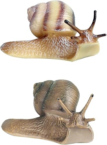 Cabilock Estatua de caracol de resina, estatua de jardín de caracol, lindo caracol, decoración de jardín, estatua de animal, micro paisaje, pecera,