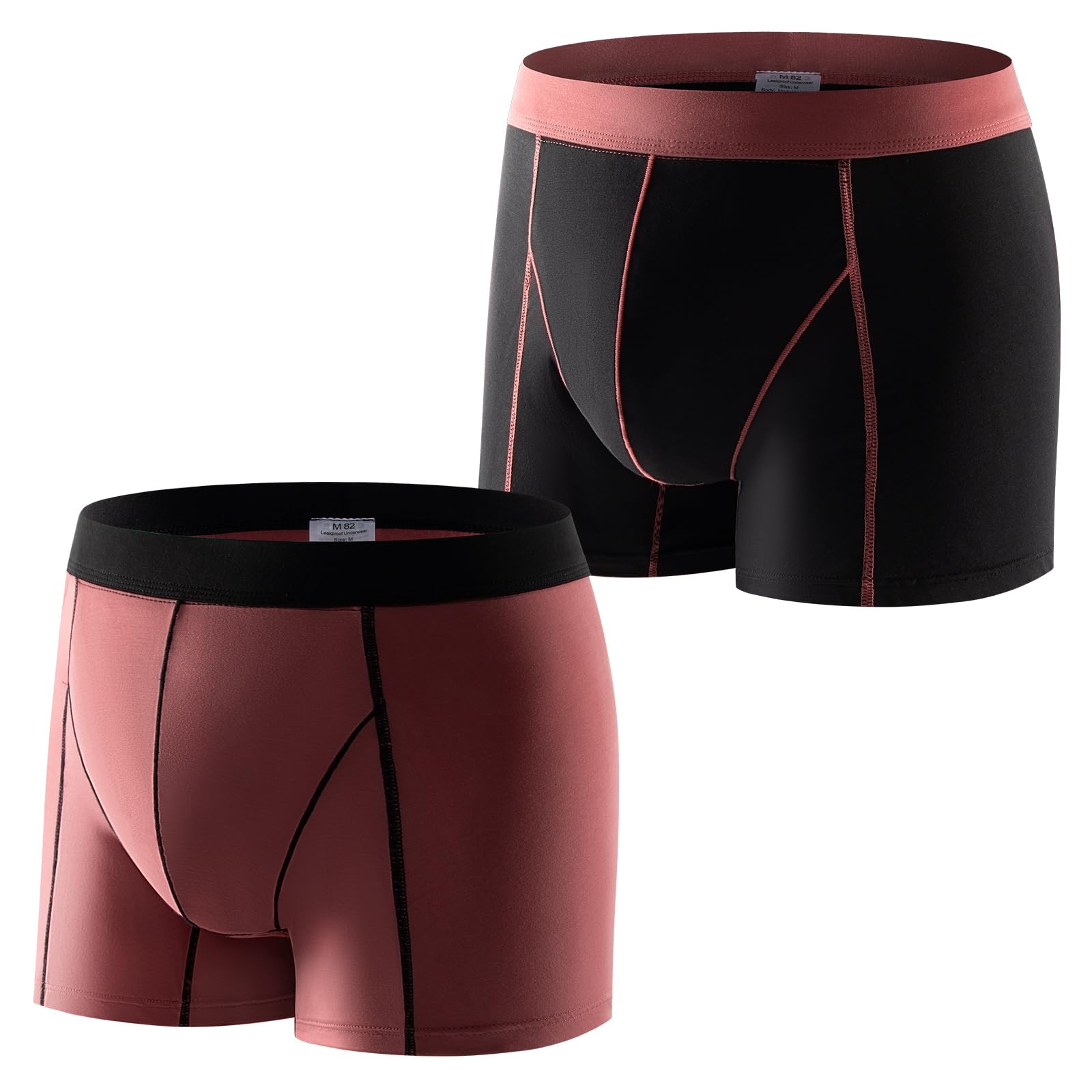 Carer lote de 2 Bóxers de Incontinencia para Hombre Lavables – 80 ml, Ropa Interior Suave y Ligera Corte Moderno y Elegante Absorción Rápida para Pérdidas Urinarias Leves, Color Liso, talla S