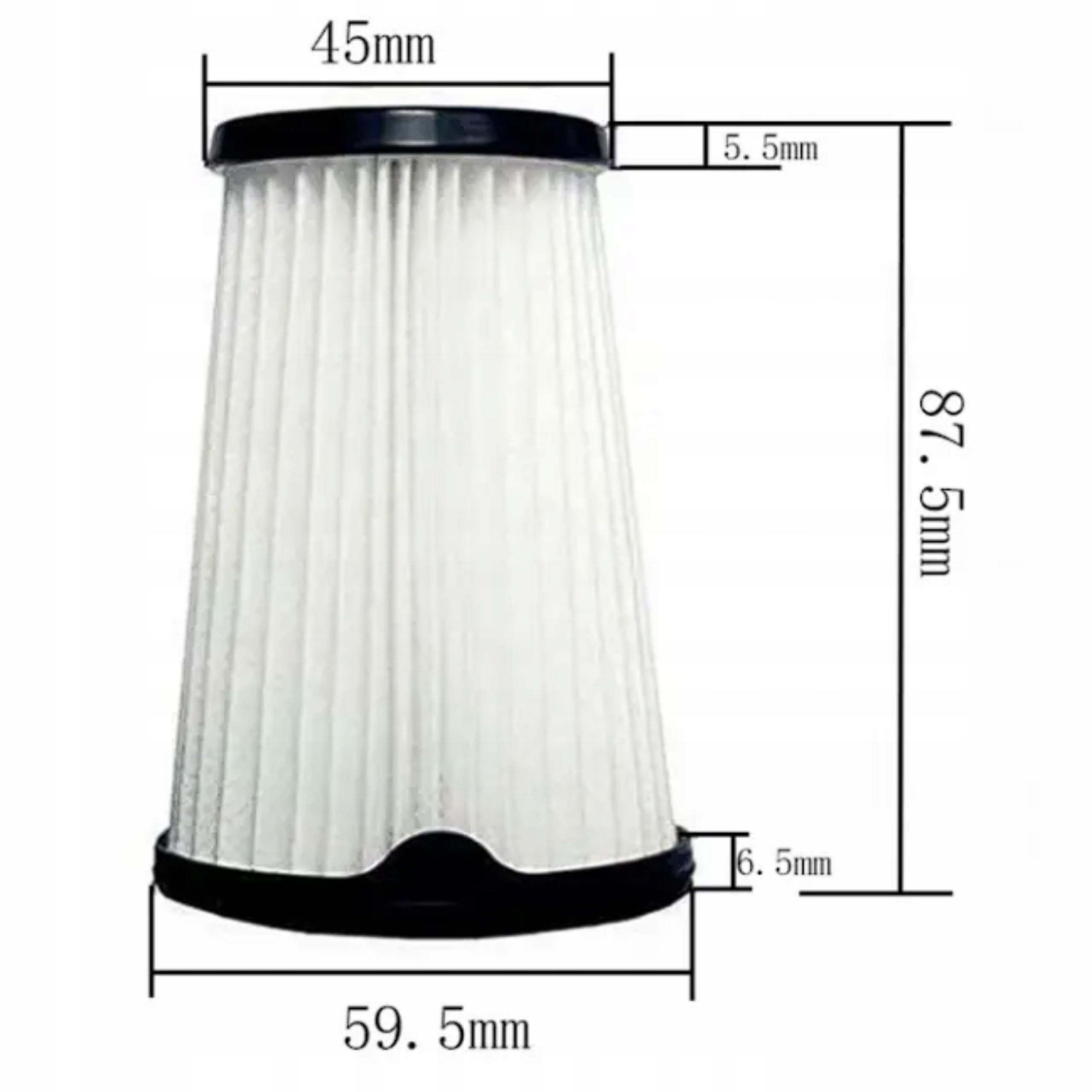 Lot de 6 filtres de rechange compatibles avec Electrolux EF150, pièce de rechange sur mesure, accessoires pour nettoyage et entretien