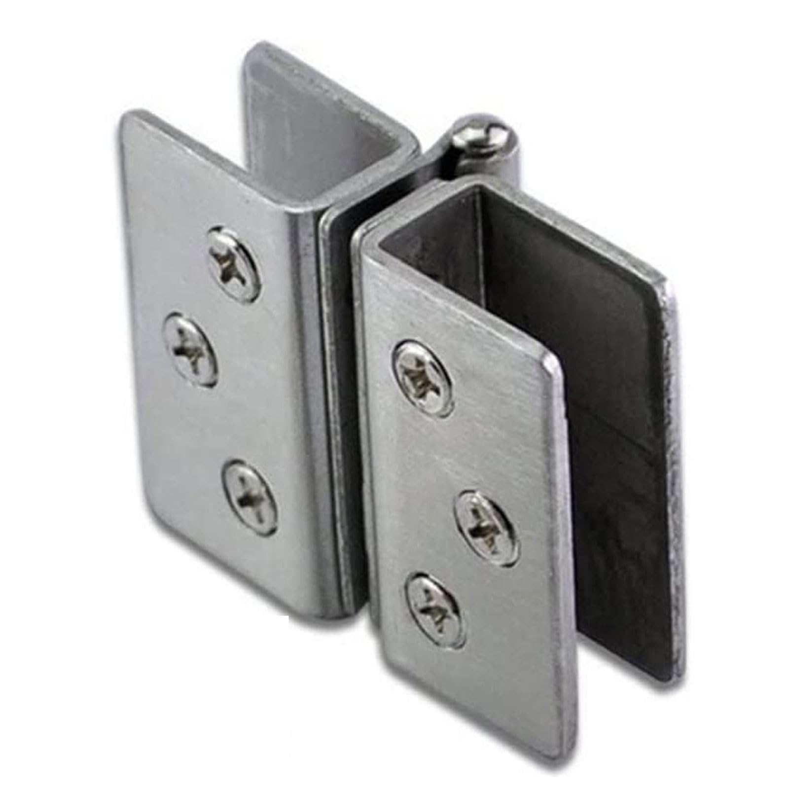 Nviusdsj One Color Hinges, Soft Close Cabinet Hinge Accessories, 1- Piece Non- Porous Glass, Clamp Stainless Steel Hardware