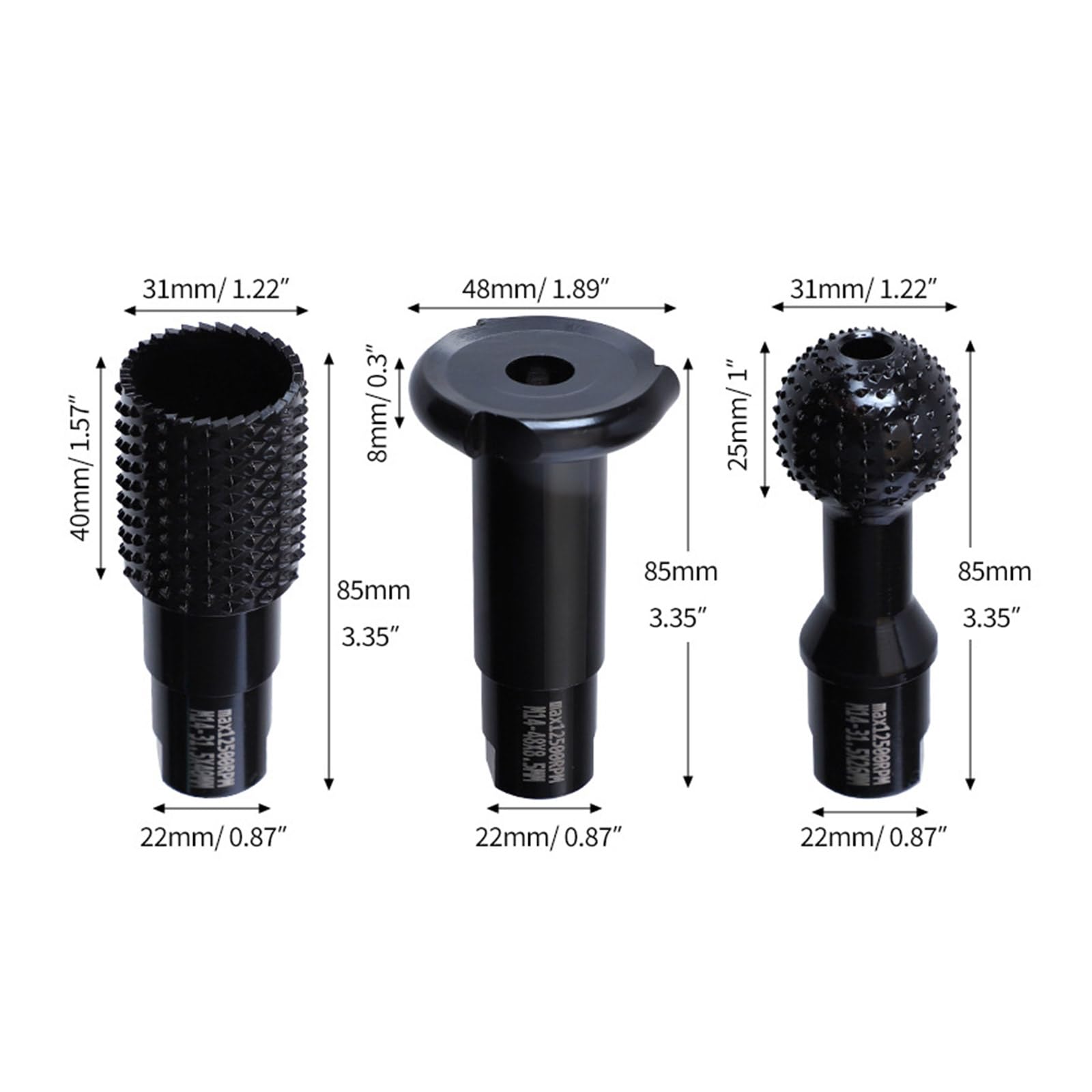 3 piezas carpintería lima giratoria tallado metal lima de escofina rotativa broca carpintería herramienta de corte lima giratoria carpintería taller