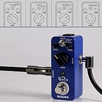 Vista 88 de MOOER Compresor de pedal de guitarra Yellow Compressor Comp, compresión de guitarra True Bypass, ecualizador y volumen ajustables, tamaño mini