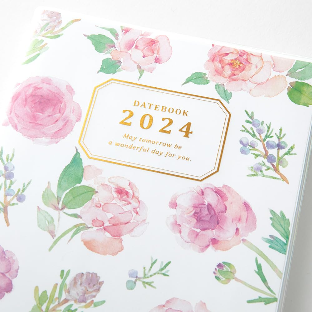 Midori Pocket Diary 22251006 Weekly Planner, 2024, A6, Clover