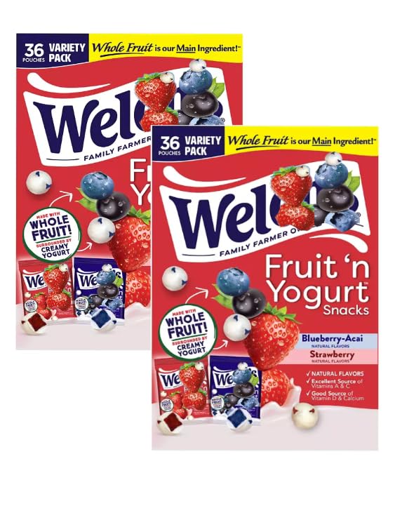 Fruit and Yogurt Snacks, 36 Count, 0.7 Ounce Packets (1 Pack)