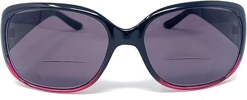 The Pizzazz bifocales lectoras de sol para mujeres, gafas de lectura de dos tonos, gafas de sol bifocales Ombre para mujer