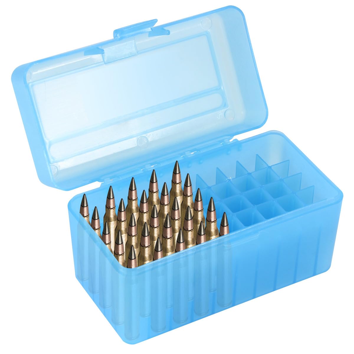 Prothens 50 Round Rifle Ammo Can | Ammo Box | Flip-Top Ammo Bullets Case | Storage Box | Magazine Holder | Tool Box Storage for Travelling | Plastic Ammo Box | Field Box | Locking Ammo Box