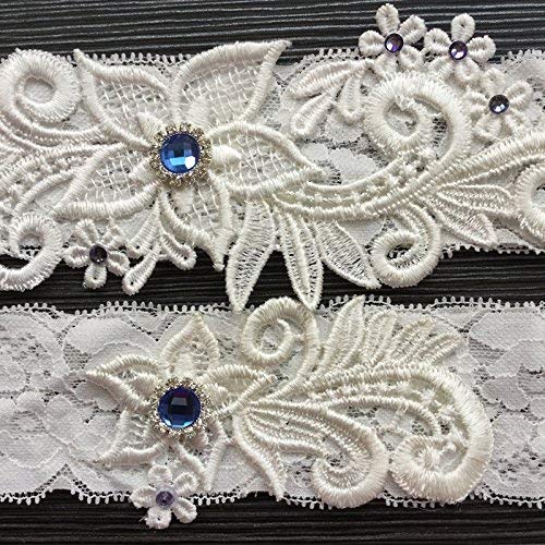 Canjoyn 43483-25231 Wedding Bridal Lace Garter Set Keepsake Toss Tradition Vintage thumb #2