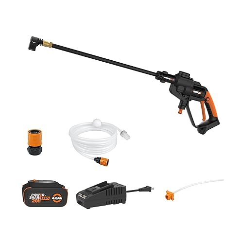 WORX Hydroshot 20V Power Share 320 PSI Portable Power Cleaner -WG620 (Battery & Charger Included)