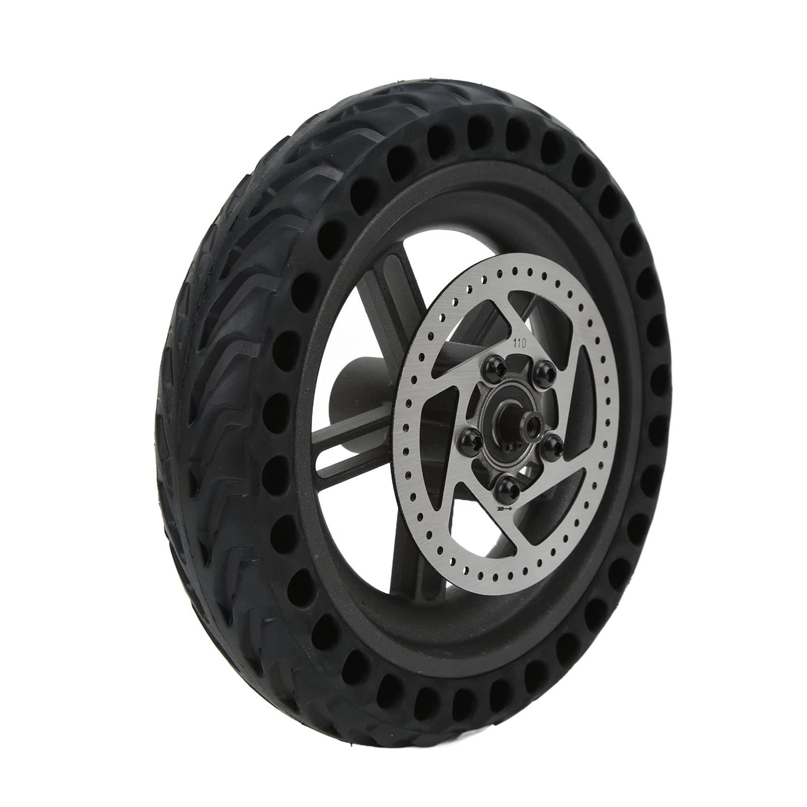CHICIRIS Conjunto de Rueda Trasera de Scooter Eléctrico, Neumático Sólido