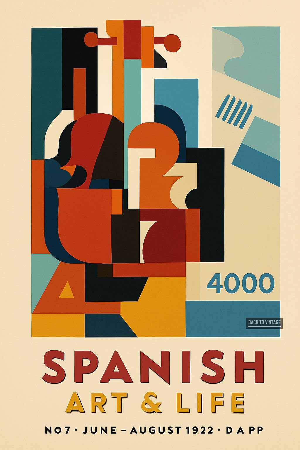 BACK TO VINTAGE SPANISH ART & LIFE - A5 A4 A3 Travel Poster Wall Art Home Decor Art Print Featuring Famous Landmarks Scenic Landscapes and Adventure Inspiration for Modern Interiors