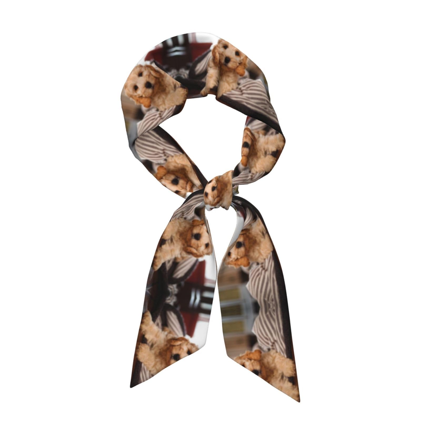 Ywsotre Unisex As Picture Cockapoo Beige Curly Dogs Pets Dogs, Neck Scarves, Neckerchief Headband, Women's Fashion Scarf