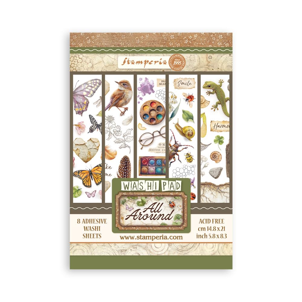 Stamperia Washi Pad A5 – All Around | SPSBW33