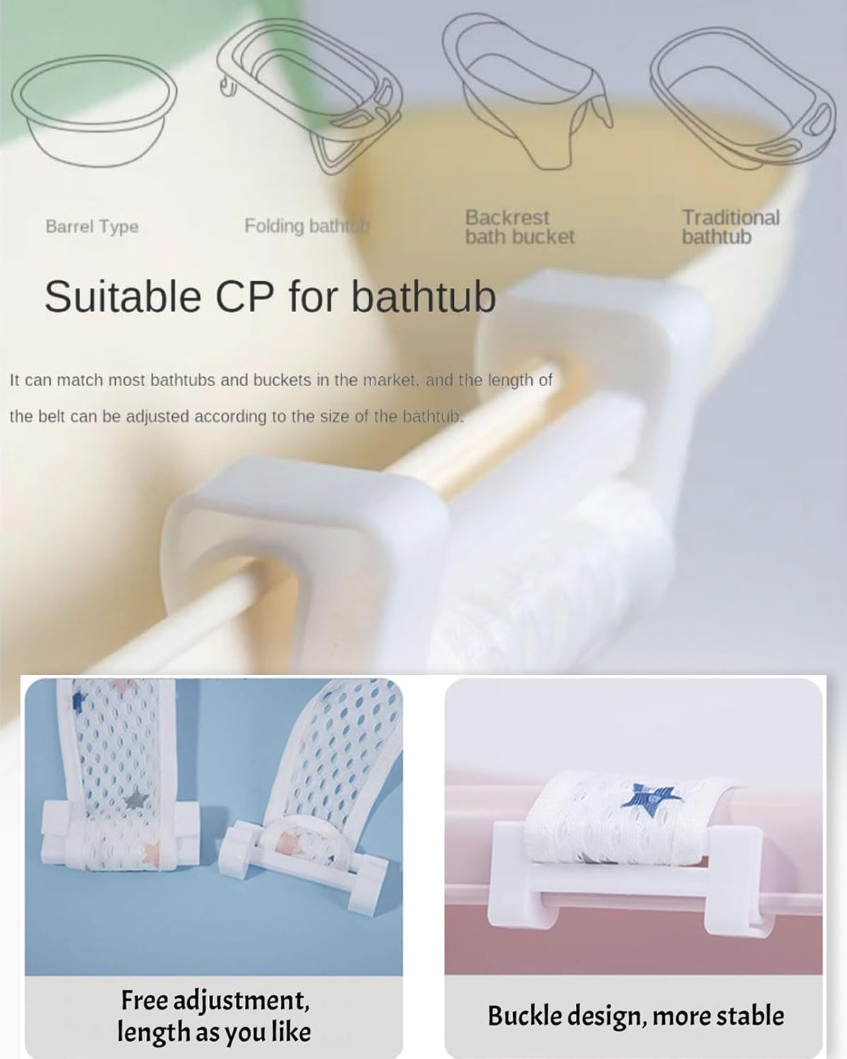 Sièges de bain pour bébé,1 pcs Hamac de Bain pour Bébé,Coussin de Siège de Bain Bébé,Filet de siègeDe Bain Antidérapant, Antidérapant Hamac de Bain Pliable Filet de Bain pour Bébé 0 à 36 Mois