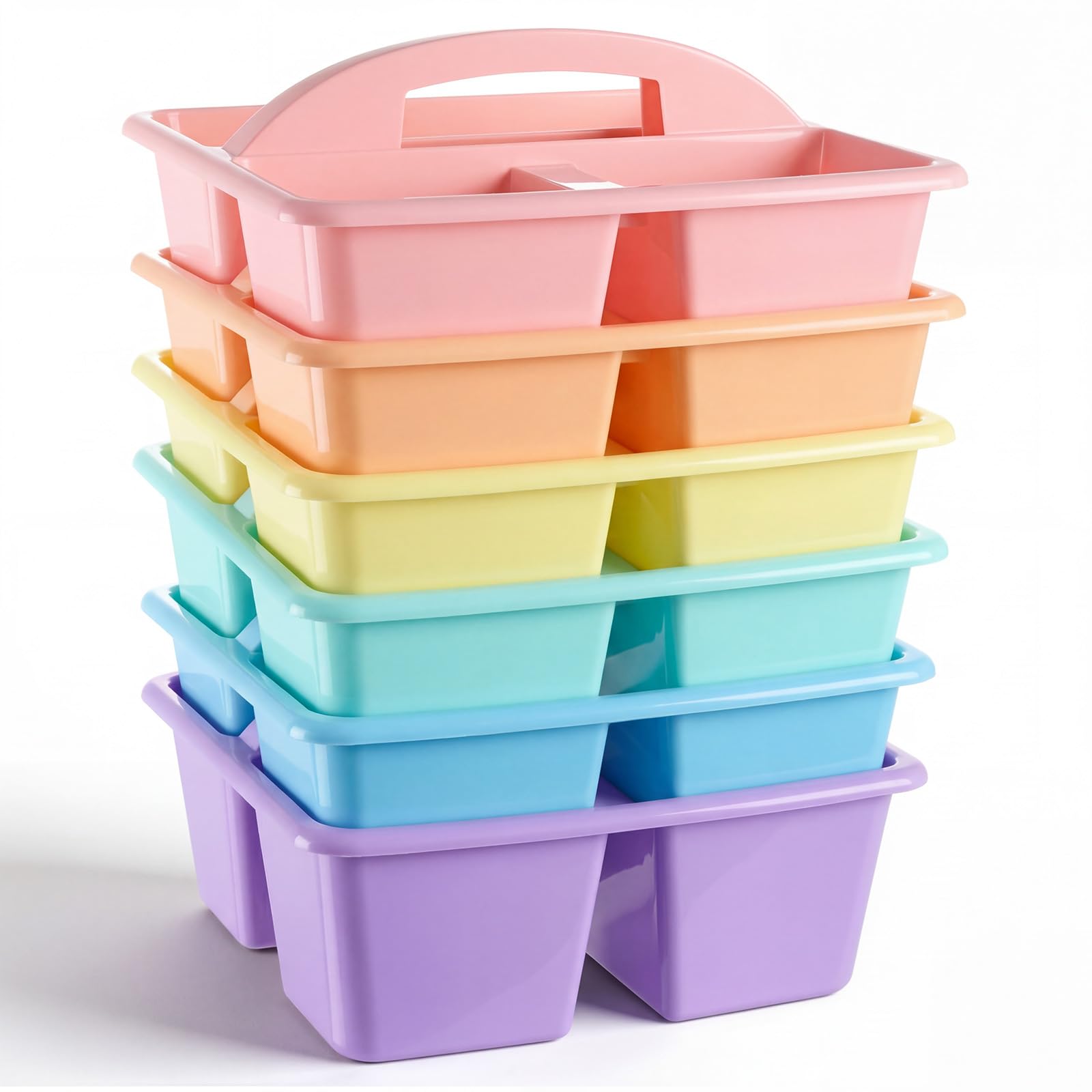 Boîte de rangement plastique contre le désordre des fournitures de bureau et douche