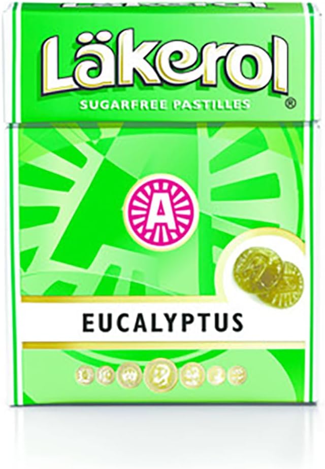 Lakerol Eucalyptus Pastilles 4 Boxes of 25g