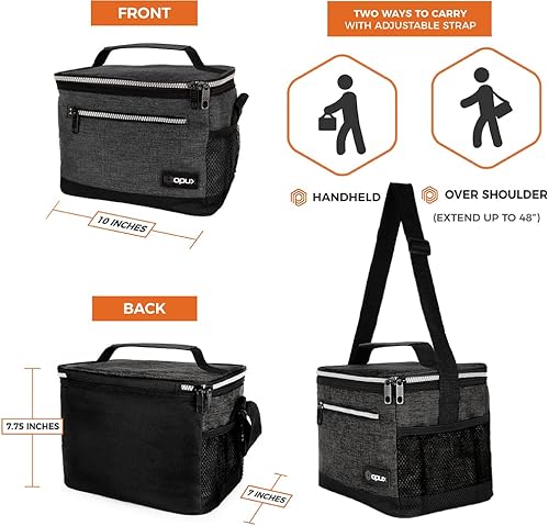 Miniatura 10 de OPUX - Fiambrera de alta calidad, aislada para hombres y mujeres adultas, resistente al almuerzo escolar para niños, niñas, niños  Bolsa de almuerzo