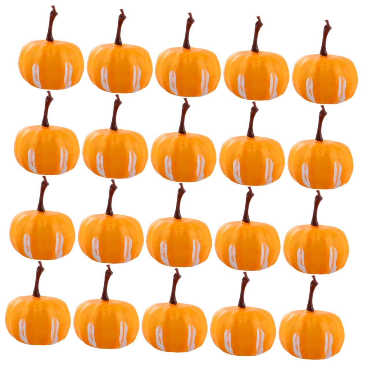 PRETYZOOM 60pezzi Mini Zucche Artificiali Per Decorazioni Halloween Simulazione Zucche Per e Vividità e Creatività Per Festive