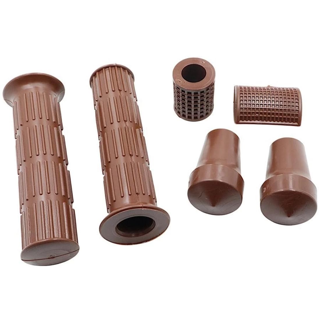 Generico Kit Gommini Marrone Manopole Pedale Freno Messa Moto Scarpette Per PX PE
