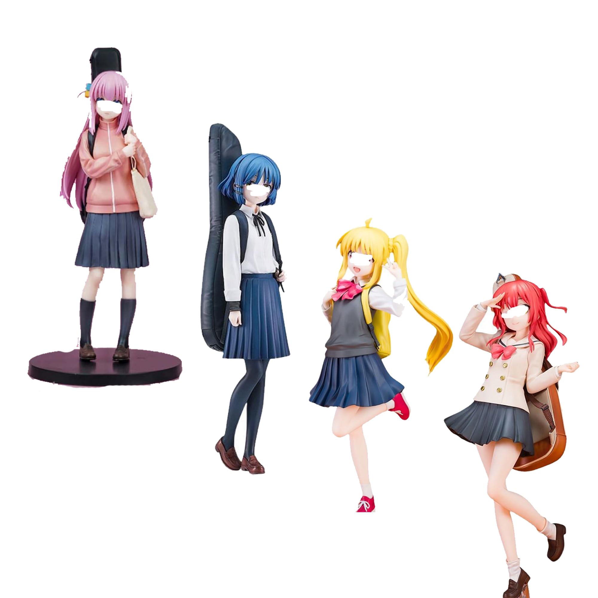 後藤ひとり・伊地知虹夏・喜多郁代・山田リョウ　フィギュアセット Amazon | [HESHI] 対応ぼっち・ざ・ろっく！ 後藤ひとり 伊地知虹夏