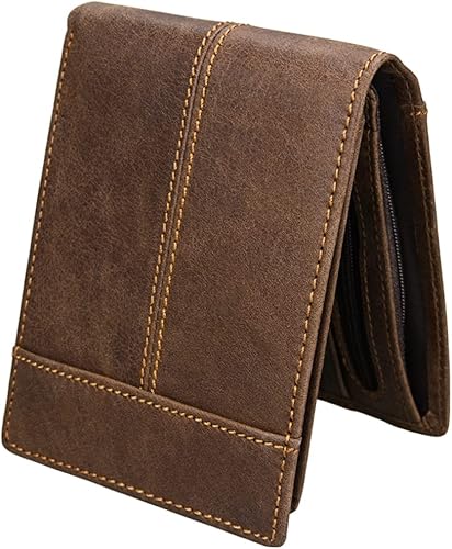 Miniatura 3 de VALICLUD 2 uds hombre monedero para hombre monedero moderno monedero delgado carteras para hombres hombres billetera plegable masculino titular,