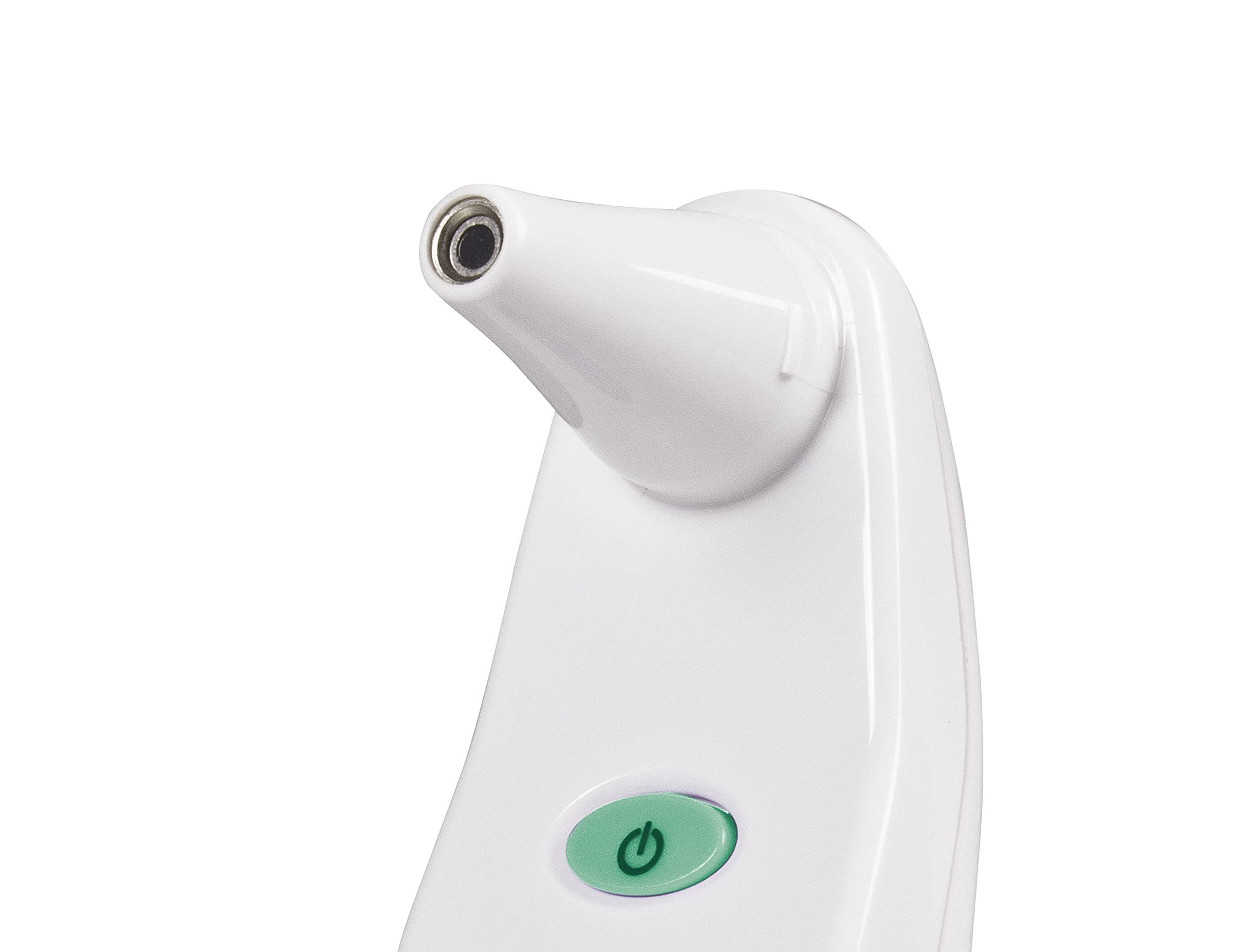 BEPER 40.102 Termómetro Auricular Digital Infrarrojo con medición rápida, 15 cabezales higiénicos desechables cubre sensor de plástico incluido, 1 batería incluida, LCD Display