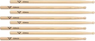 Vater Hickory Drumstick Prepack - Fatback 3A - Wood Tip (3-pack) Value Bundle