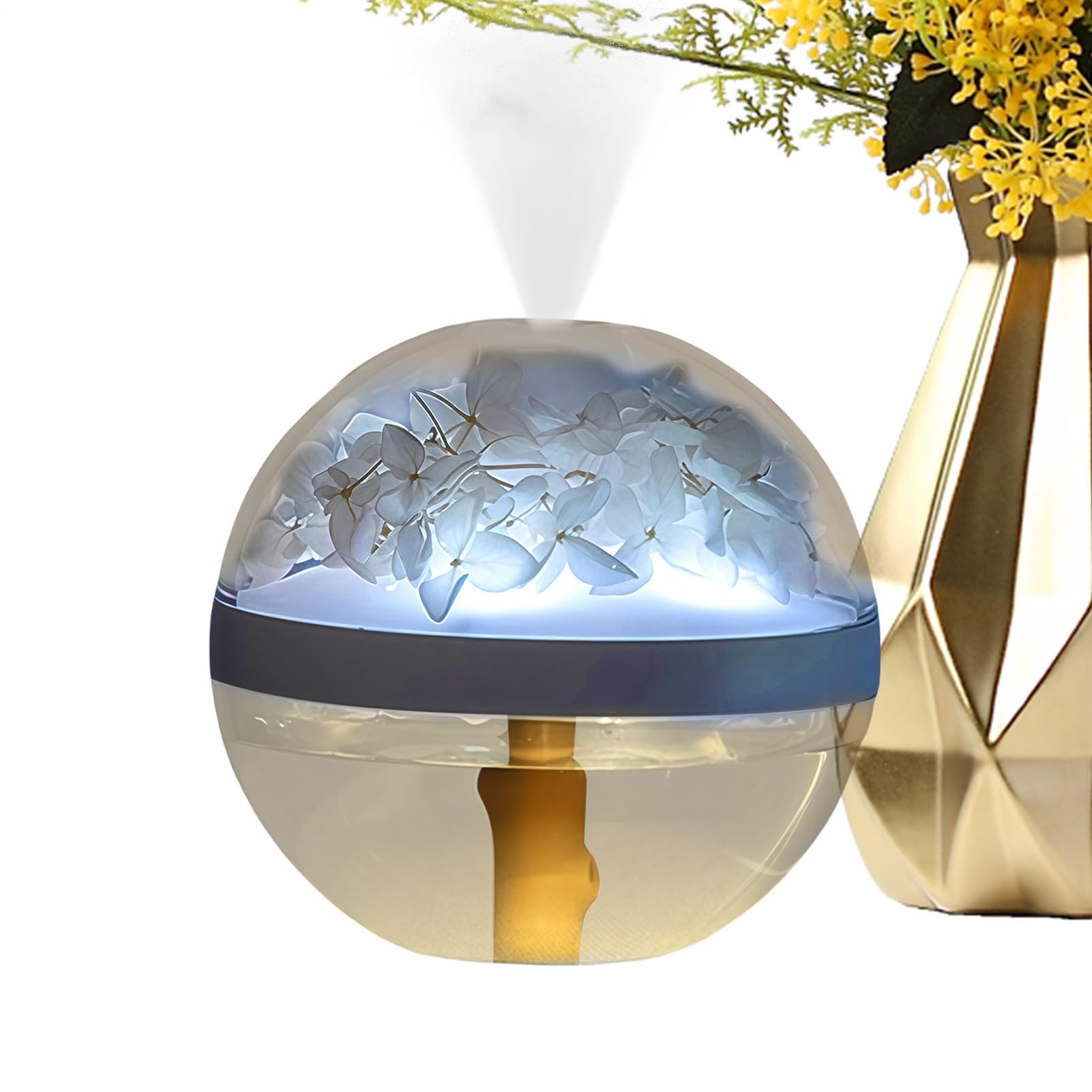 Humidificateur d'air design fleur éternelle pour un intérieur élégant