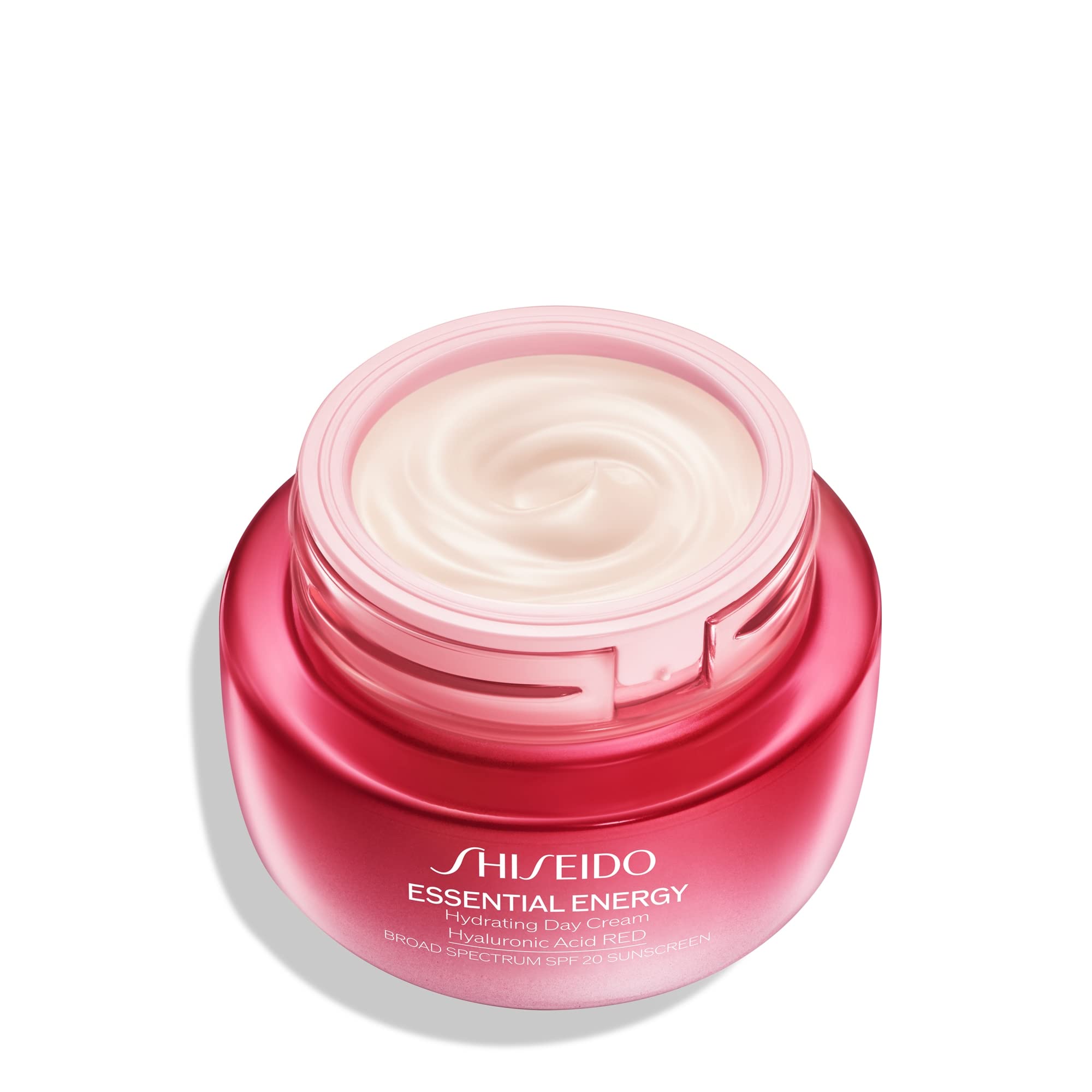Shiseido Essential Energy Hydrating Day Cream Broad Spectrum SPF 20 - 50 mL - Visibly Reduces the Look of Pores & Fine Lines - With Hyaluronic Acid - 24-Hour Hydration - All Skin Types