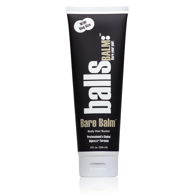 ballsBALM Bare Balm Creme para remoção de pelos corporais, 240 g