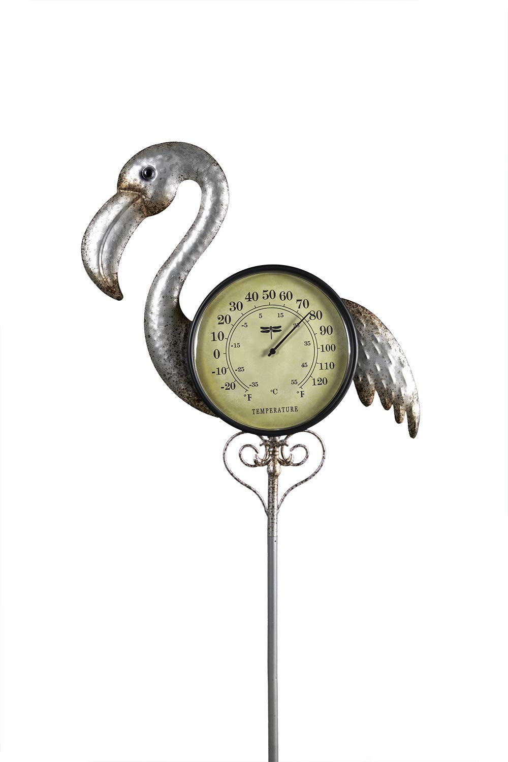 Poolmaster 54580 Außenthermometer Gartenstecker Flamingo Multi