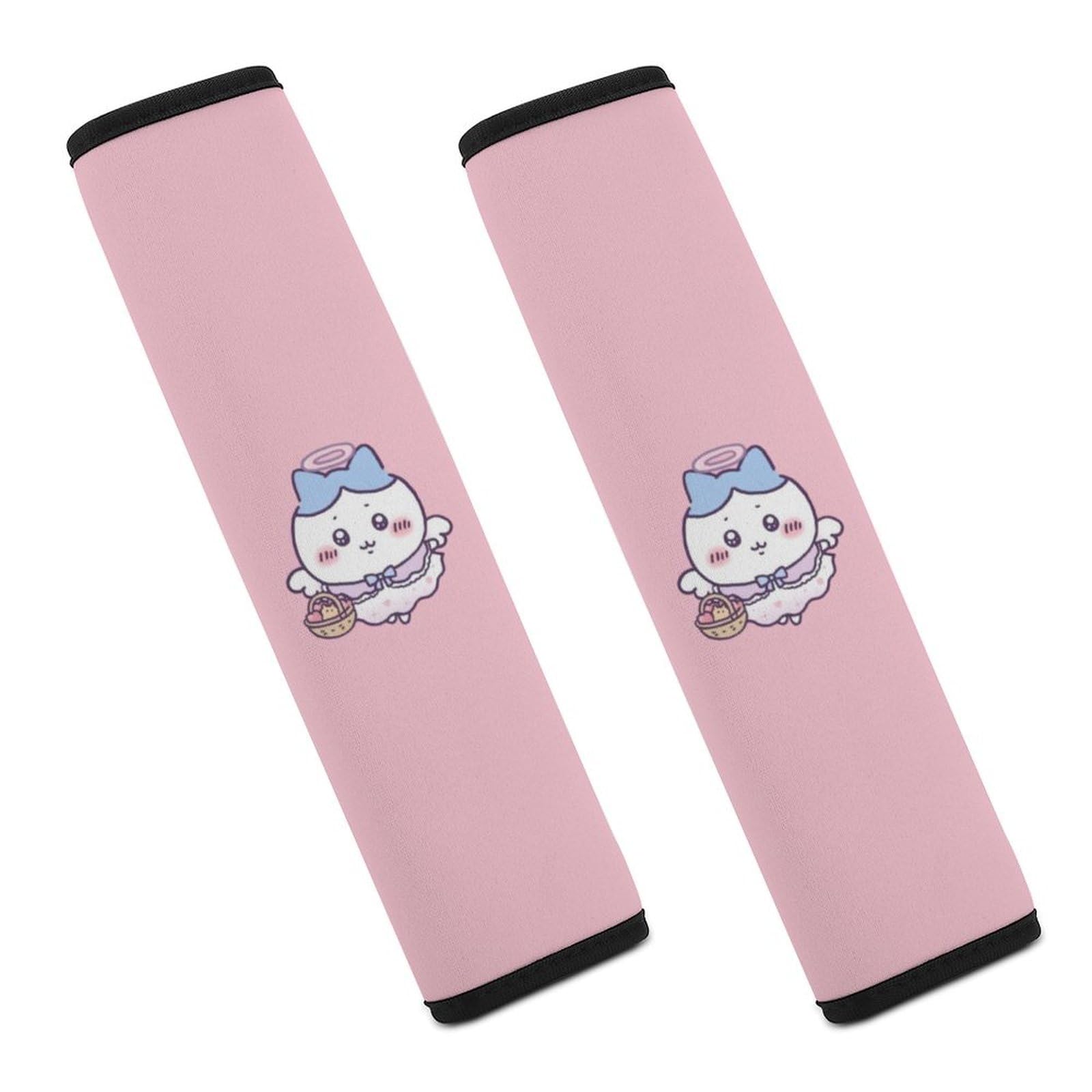 【ハンドメイド】シートベルトカバー　兎と大福・ピンク　2本セット Amazon.co.jp: シートベルトカバー 2本セット ちいかわ シート