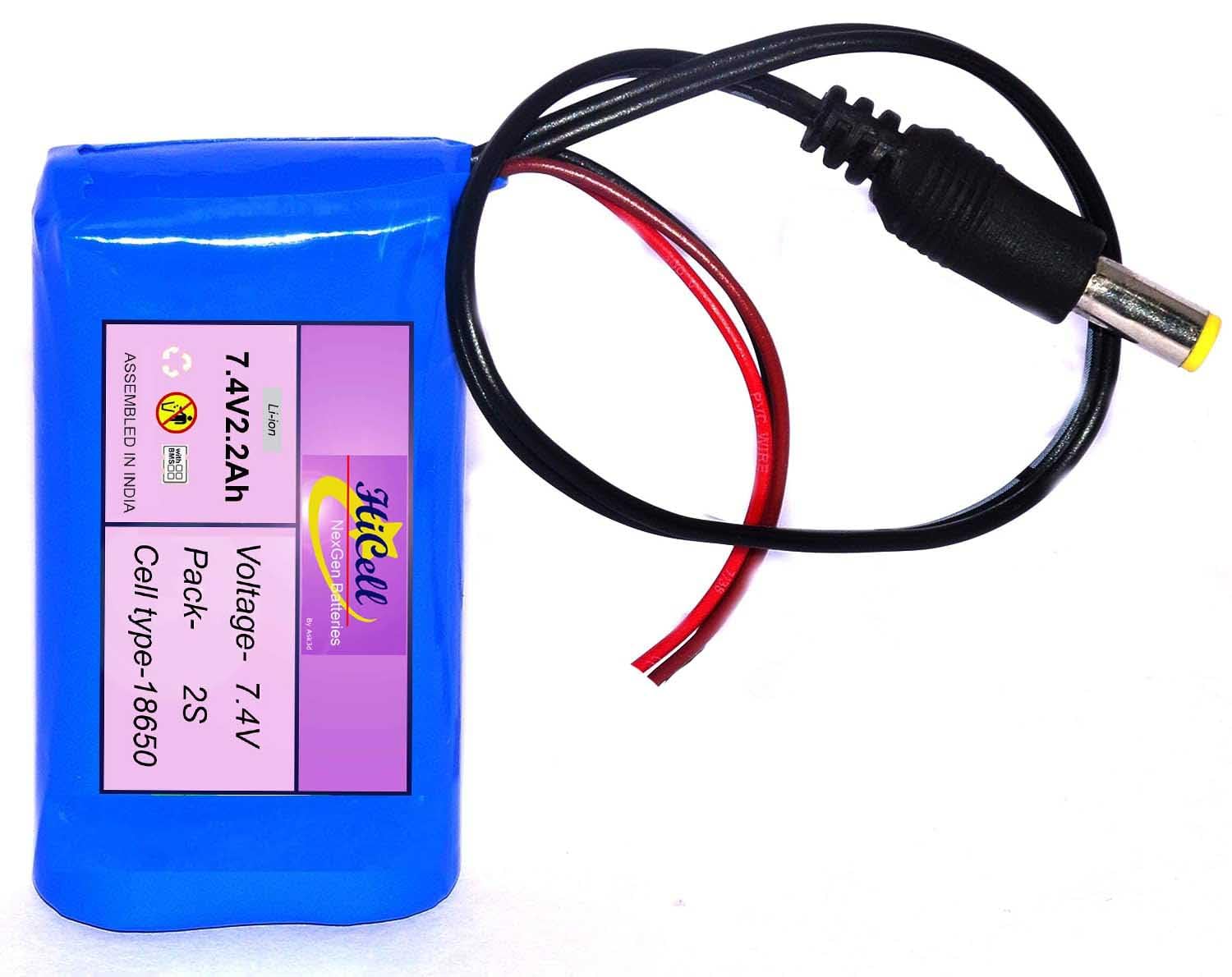 7.4V Li-ion 18650 Lithium ion Rechargeable Battery Pack 2S 8.4V Battery Pack for GPS i Pod P sp/DVD/mp4 Tablet PC Drones Project Work Industrial Equipment (2200 mah)-image-42